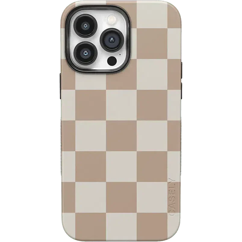 Fit Check | Neutral Checkerboard Case iPhone Case get.casely Bold + MagSafe® iPhone 14 Pro Max