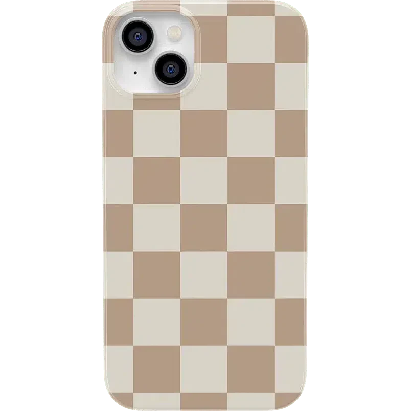 Fit Check | Neutral Checkerboard Case iPhone Case get.casely Classic + MagSafe® iPhone 14 Plus