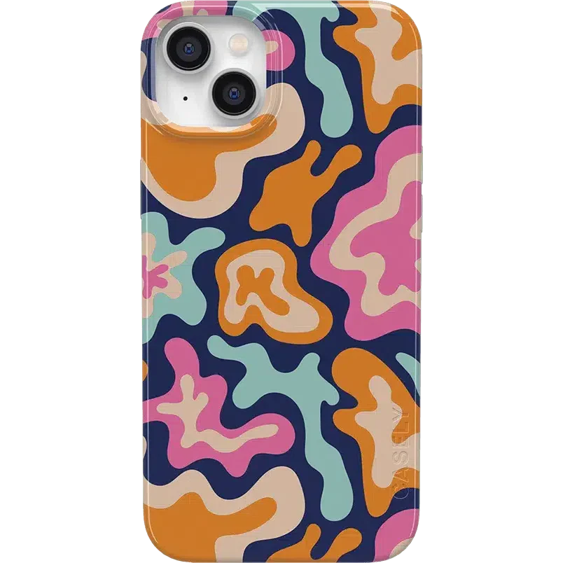 Midnight Color Splash | Abstract Retro Case iPhone Case get.casely Classic + MagSafe® iPhone 14 Plus