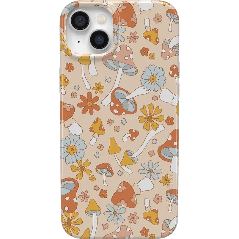 Mushroom Magic | Retro Floral Case iPhone Case get.casely Classic + MagSafe® iPhone 14 Plus