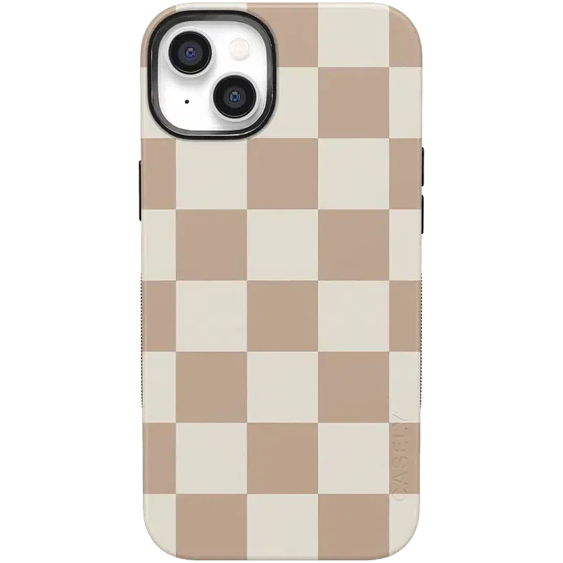 Fit Check | Neutral Checkerboard Case iPhone Case get.casely Bold + MagSafe® iPhone 14 Plus