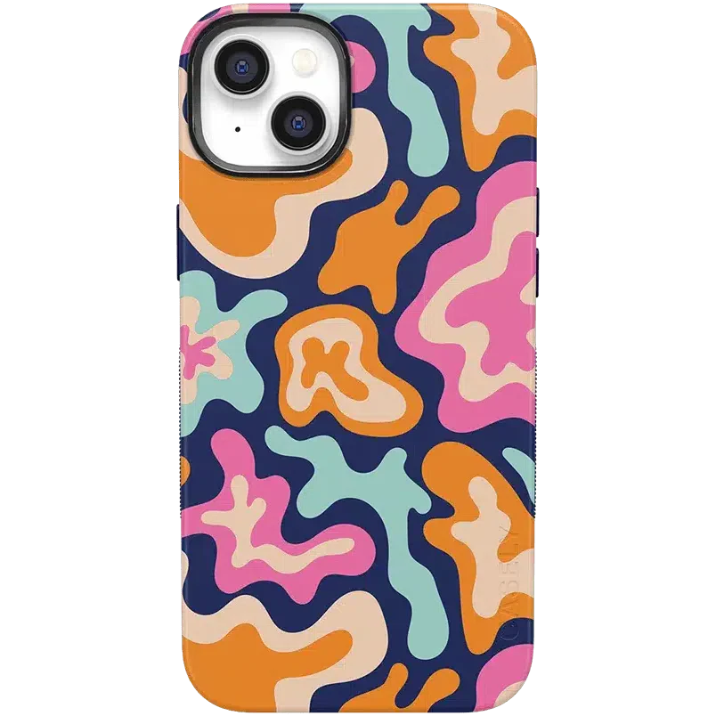Midnight Color Splash | Abstract Retro Case iPhone Case get.casely Bold + MagSafe® iPhone 14 Plus