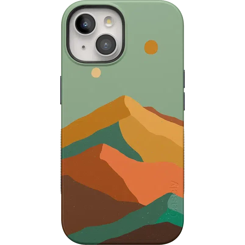 Endless Peaks | Colorblock Mountain Case iPhone Case get.casely Bold + MagSafe® iPhone 15 Plus