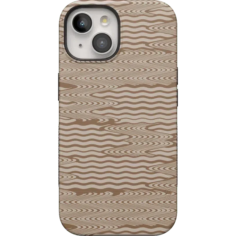 Mocha Ripple | Brown Waves Case