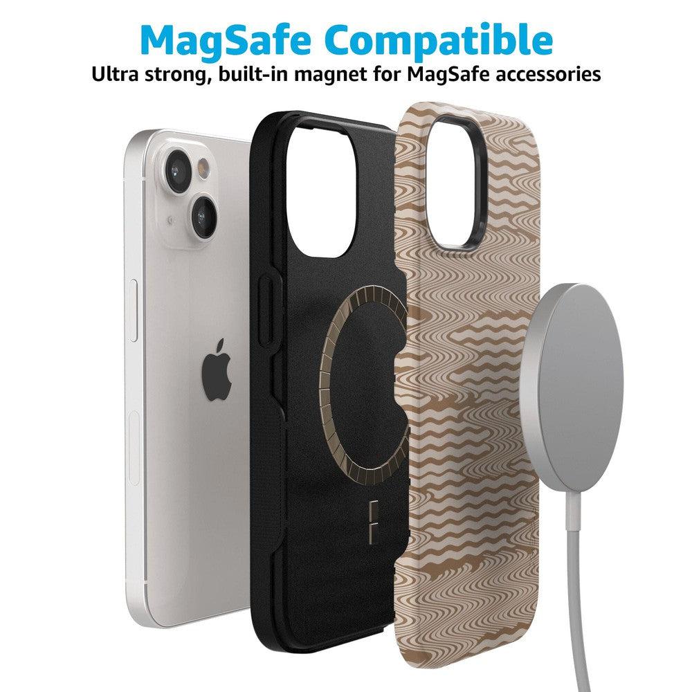 Mocha Ripple | Brown Waves Case