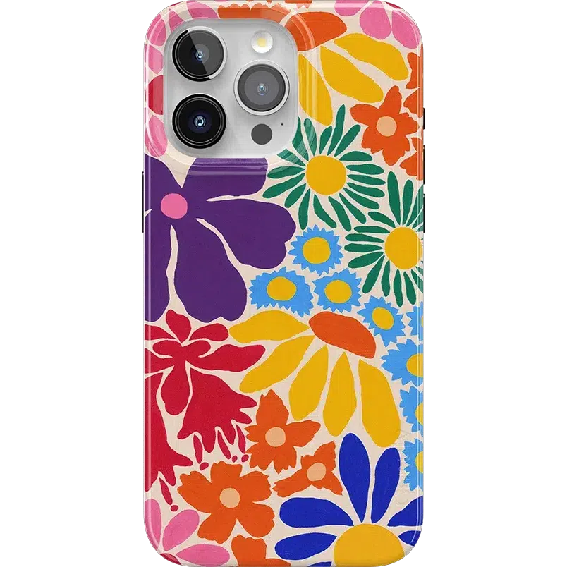 Flower Patch | Multi-Color Floral Case iPhone Case get.casely Classic + MagSafe® iPhone 15 Pro Max