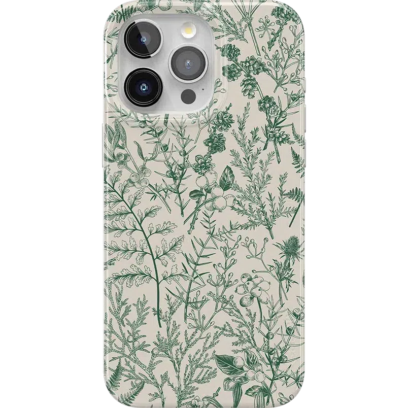 Sage Garden | Green Floral Case iPhone Case get.casely Classic + MagSafe® iPhone 15 Pro Max