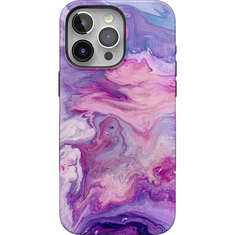 Tie Dying Over You | Purple Marble iPhone Case