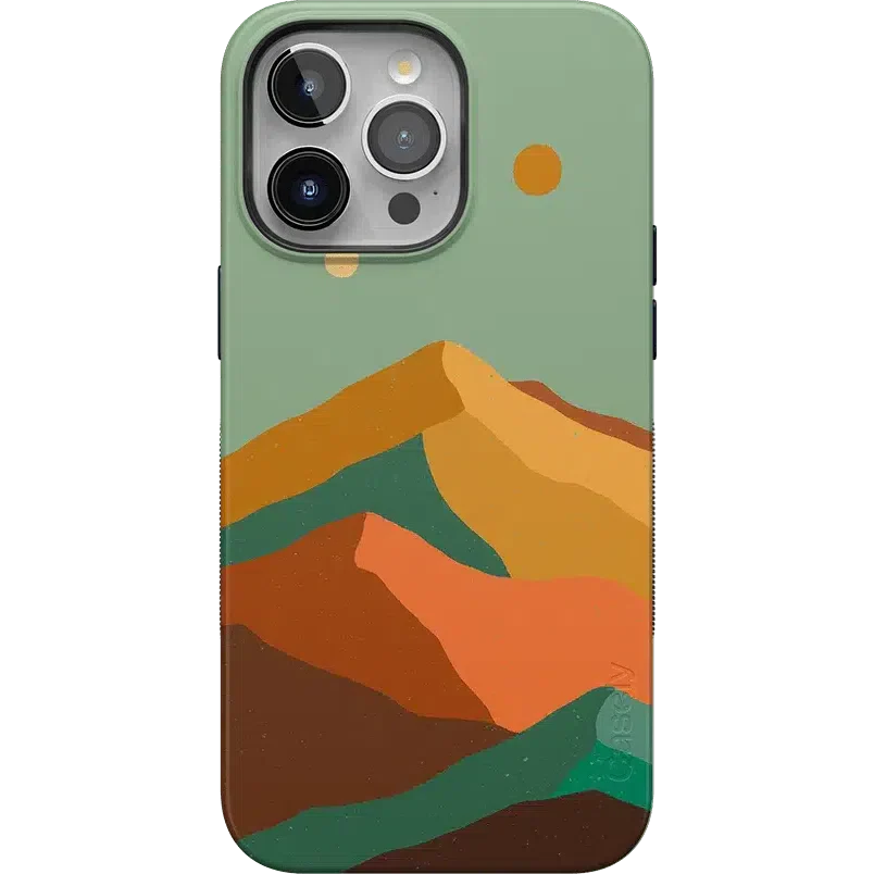 Endless Peaks | Colorblock Mountain Case iPhone Case get.casely Bold + MagSafe® iPhone 15 Pro Max