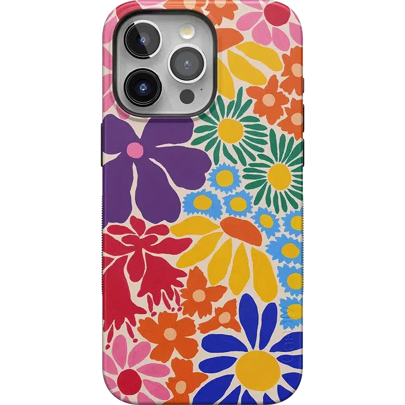 Flower Patch | Multi-Color Floral Case iPhone Case get.casely Bold + MagSafe® iPhone 15 Pro Max
