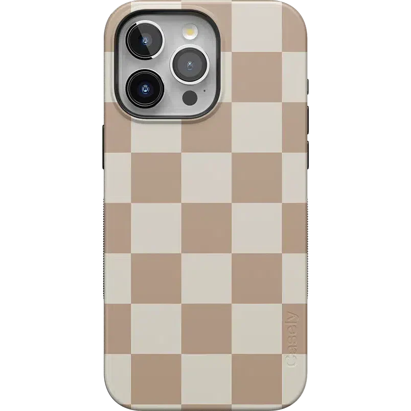 Fit Check | Neutral Checkerboard Case iPhone Case get.casely Bold + MagSafe® iPhone 15 Pro Max