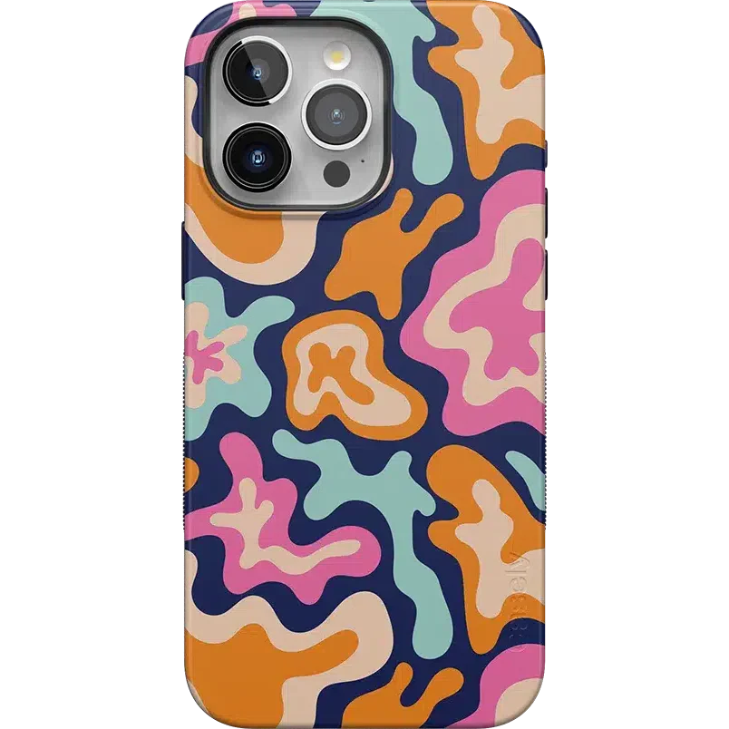 Midnight Color Splash | Abstract Retro Case iPhone Case get.casely Bold + MagSafe® iPhone 15 Pro Max
