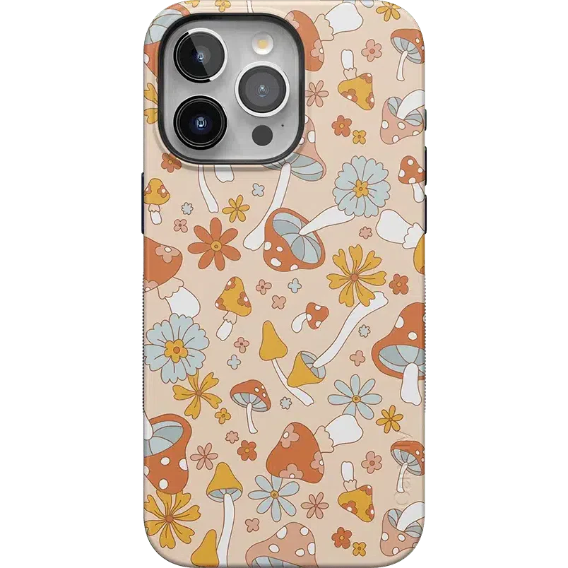 Mushroom Magic | Retro Floral Case iPhone Case get.casely Bold + MagSafe® iPhone 15 Pro