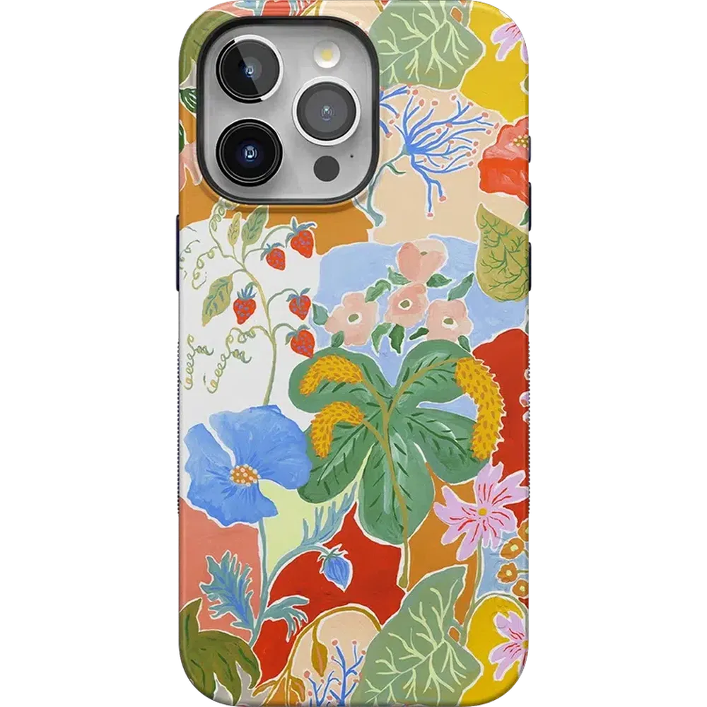 Botanical Blooms | Floral Patchwork Case iPhone Case get.casely Bold + MagSafe® iPhone 15 Pro Max