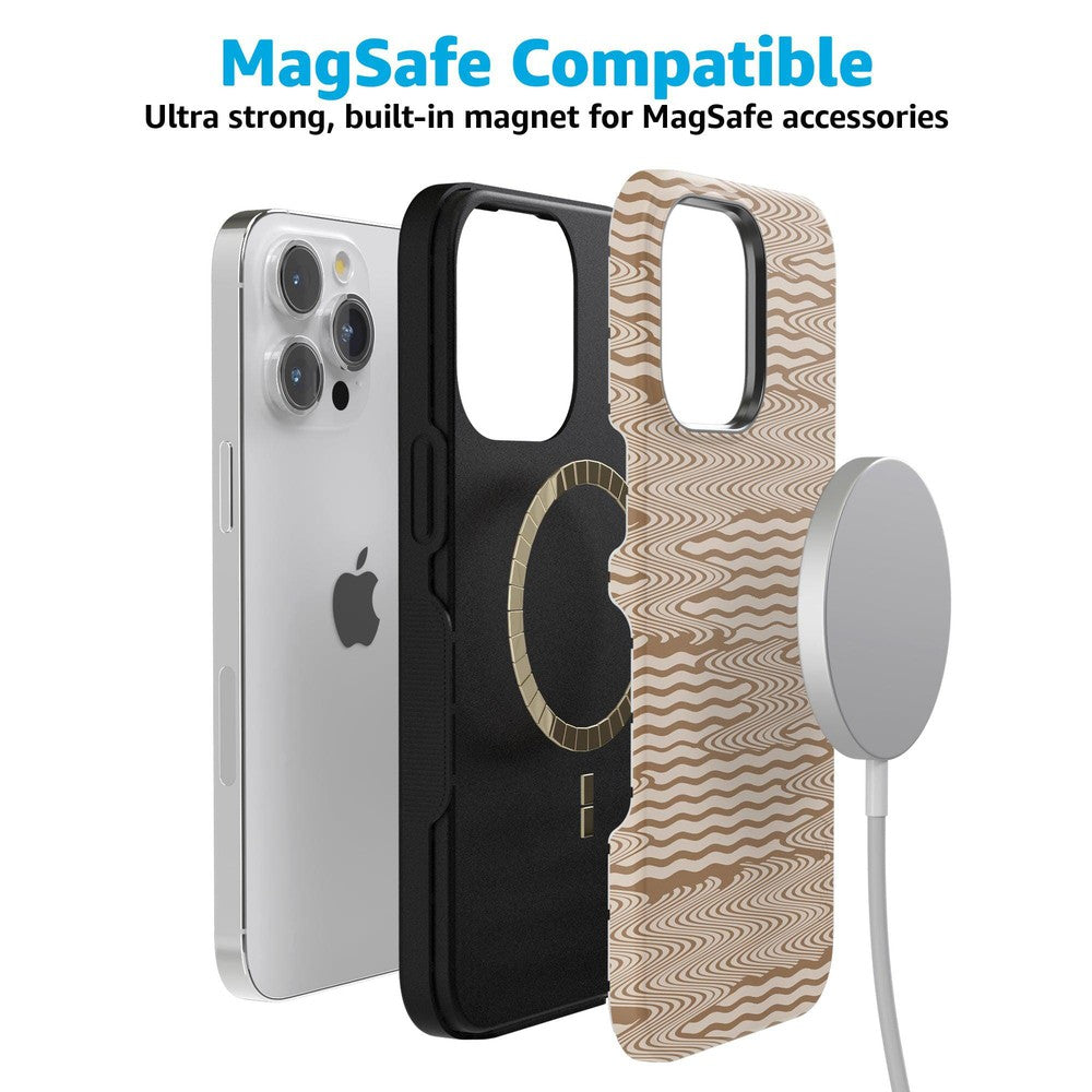 Mocha Ripple | Brown Waves Case