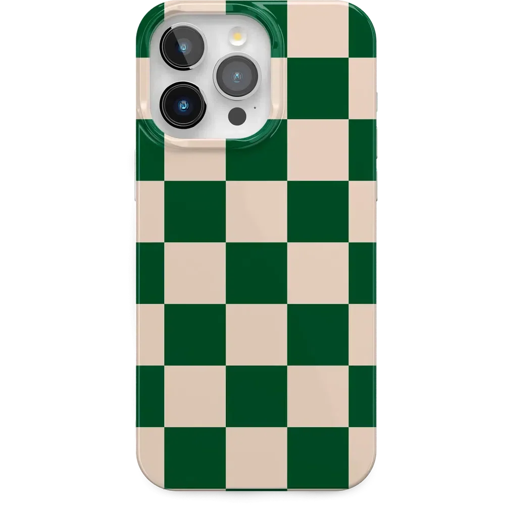 Fit Check | Green Checkerboard Case iPhone Case get.casely Classic + MagSafe® iPhone 15 Pro Max