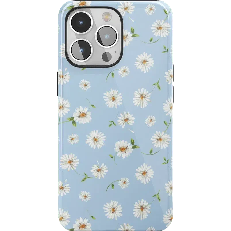 Daisy Daydream | Baby Blue Floral Case iPhone Case get.casely Essential + MagSafe® iPhone 15 Pro Max