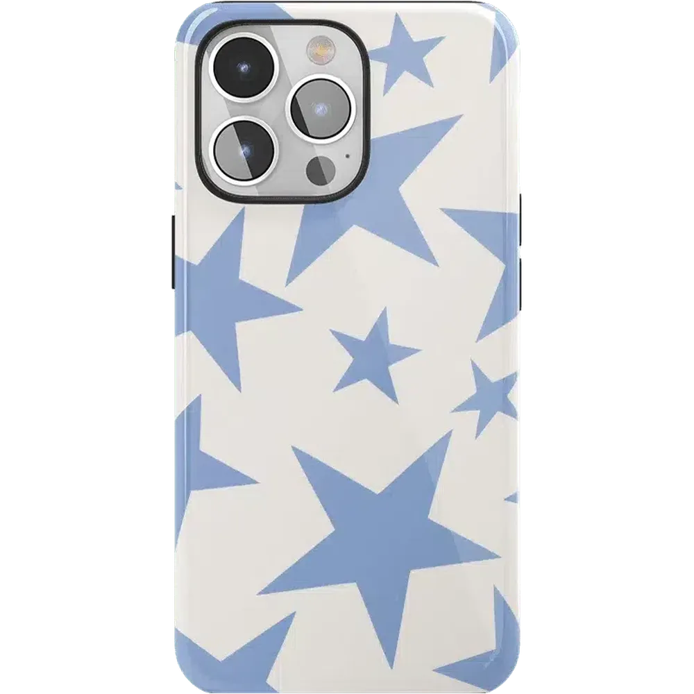 Stars Align | Blue & White Stars Case iPhone Case get.casely Essential + MagSafe® iPhone 15 Pro Max