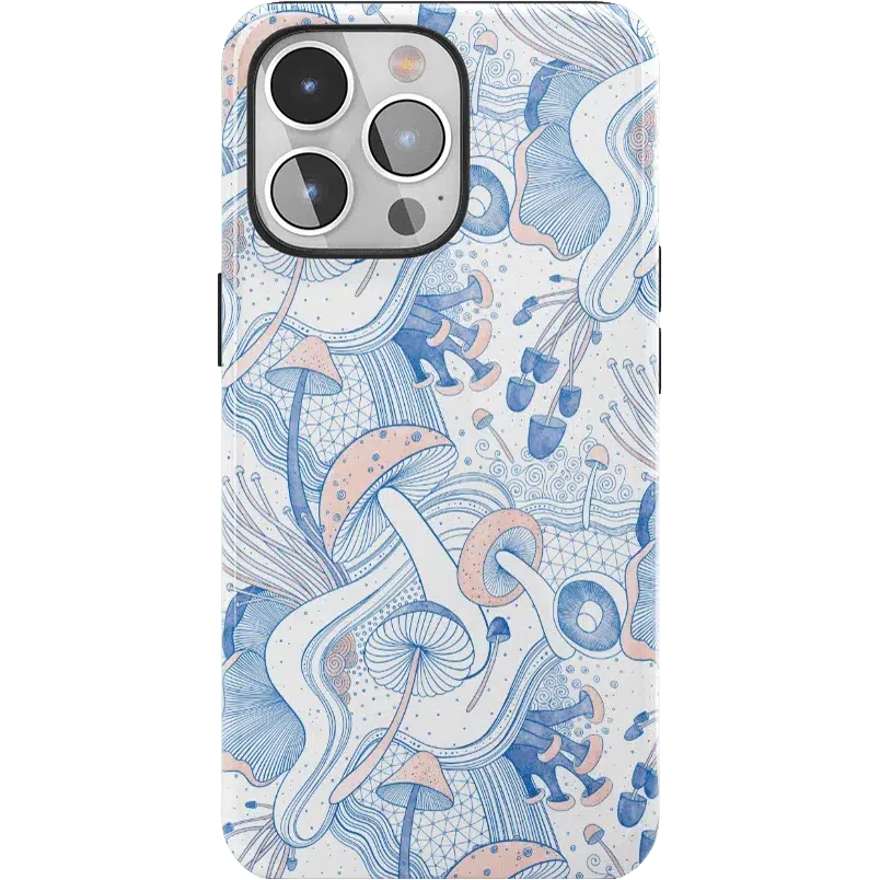 The Fun Guy | Enchanted Forest Mushroom Floral Case iPhone Case get.casely Essential + MagSafe® iPhone 15 Pro Max
