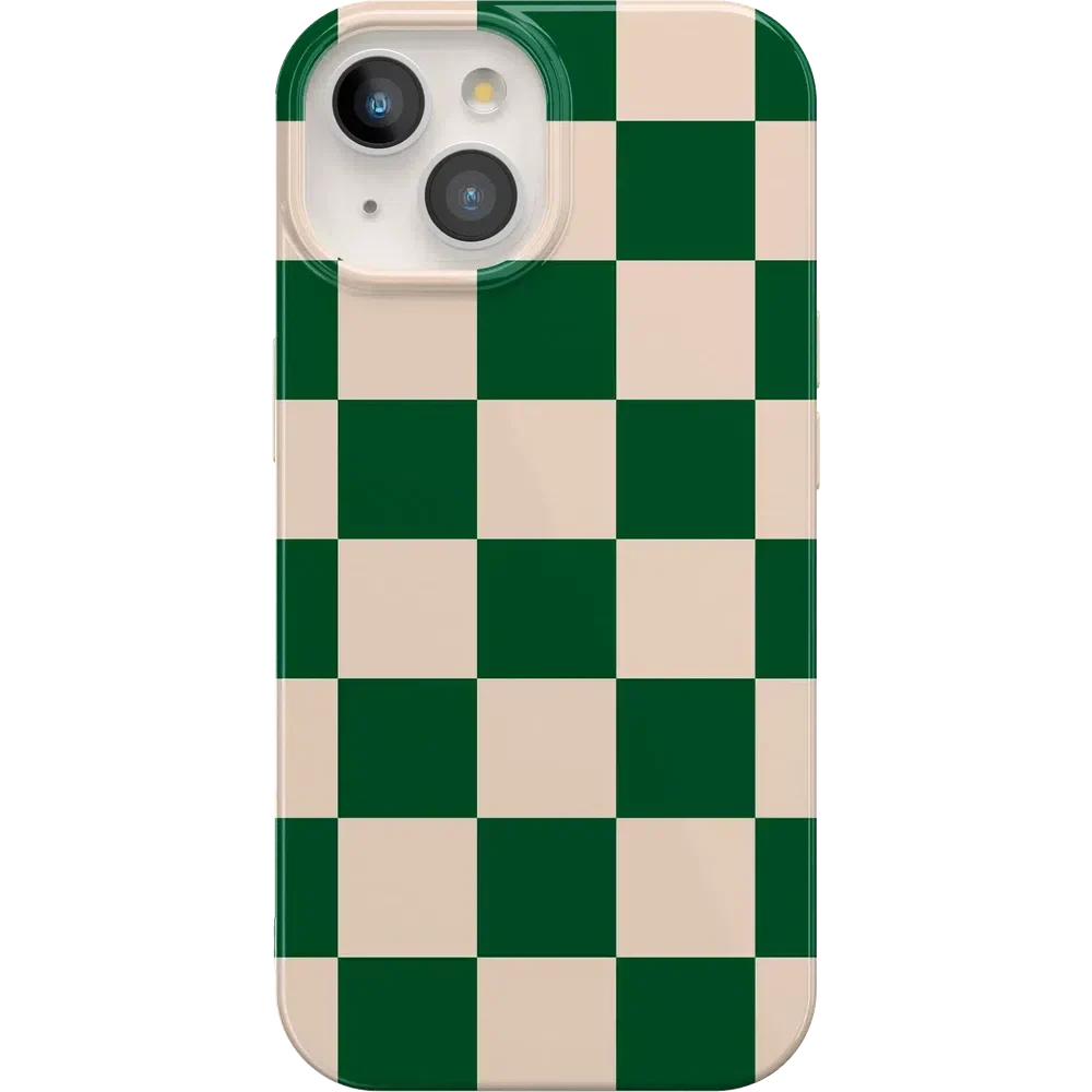 Fit Check | Green Checkerboard Case iPhone Case get.casely Classic + MagSafe® iPhone 15
