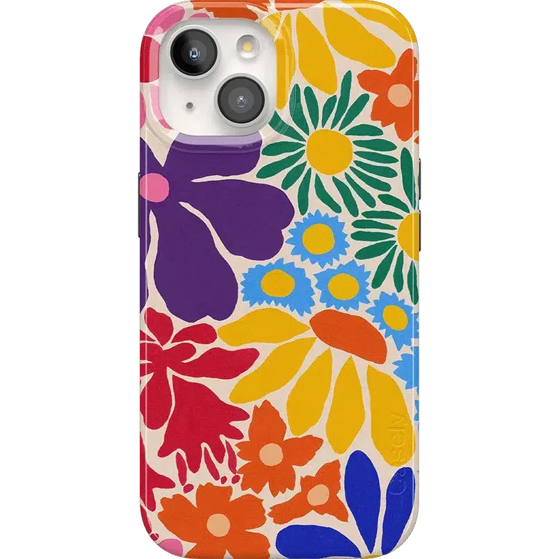 Flower Patch | Multi-Color Floral Case iPhone Case get.casely Classic + MagSafe® iPhone 15