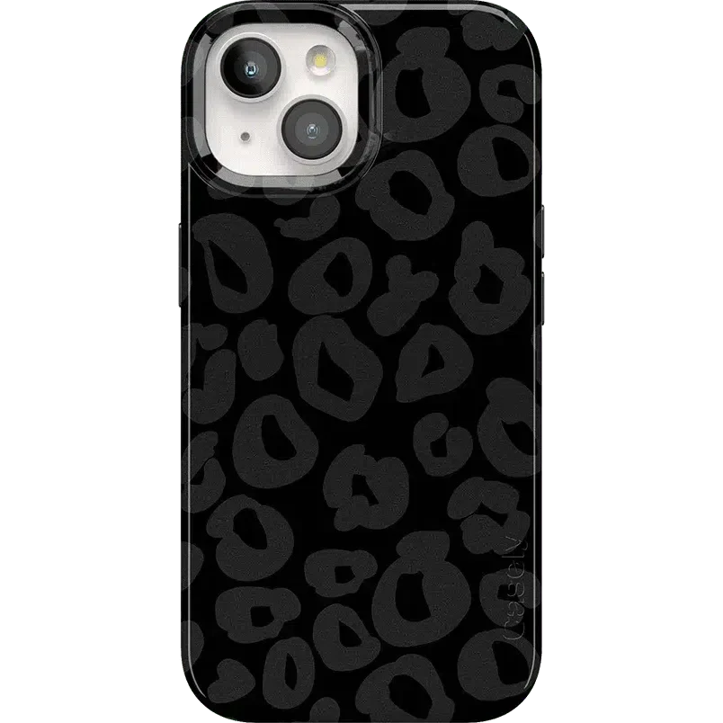 Into the Wild | Black Leopard Case iPhone Case get.casely Classic + MagSafe® iPhone 15