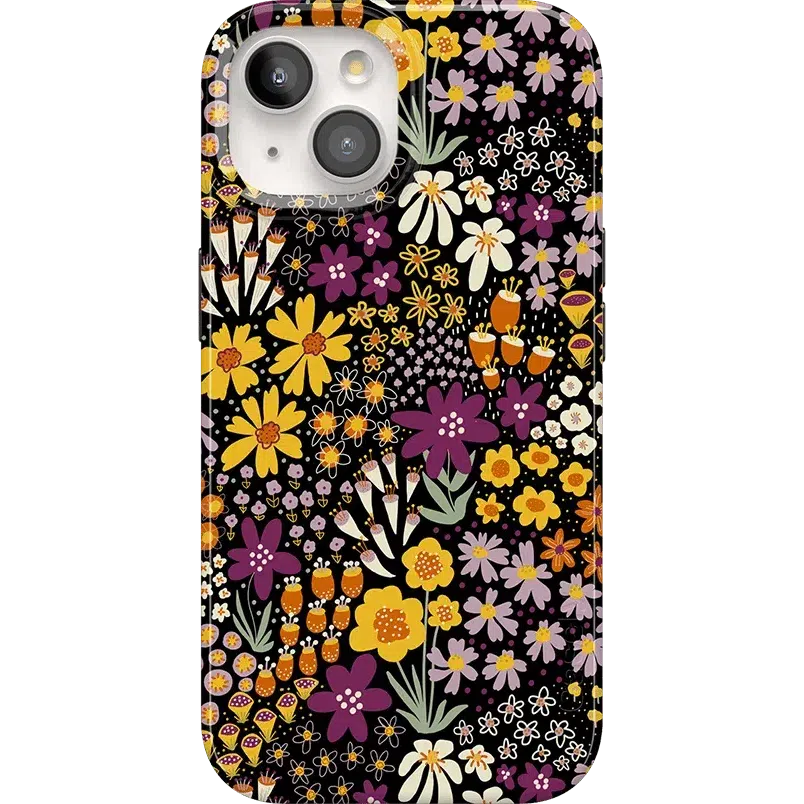 Falling for You | Plum Floral Case iPhone Case get.casely Classic + MagSafe® iPhone 15