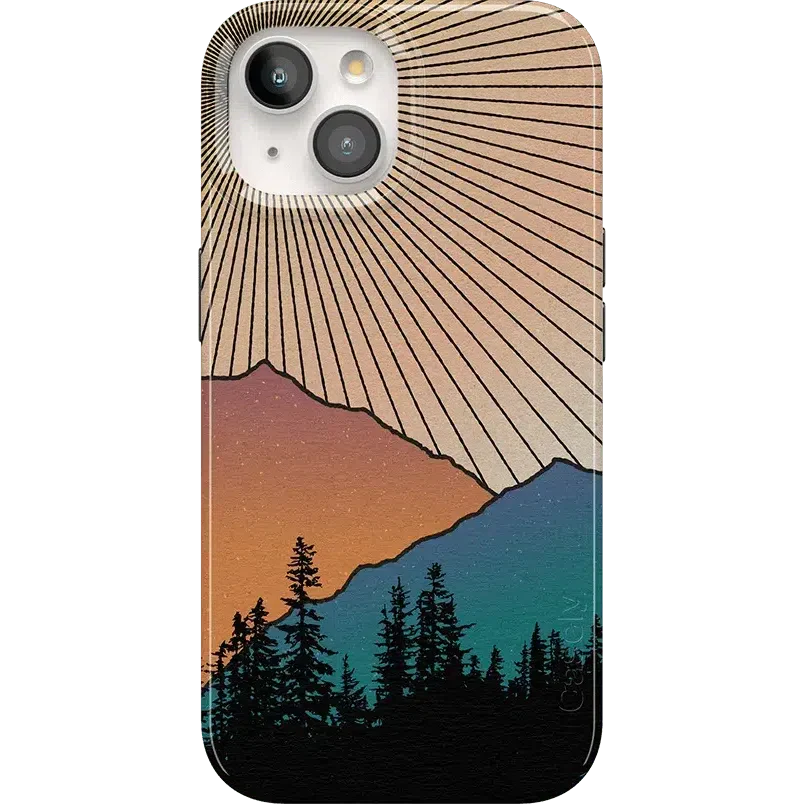 Golden Hour | Mountain Sunset Case iPhone Case get.casely Classic + MagSafe® iPhone 15