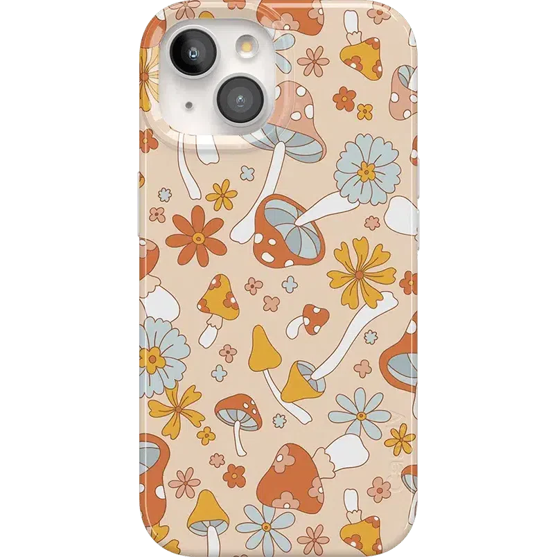 Mushroom Magic | Retro Floral Case iPhone Case get.casely Classic + MagSafe® iPhone 15