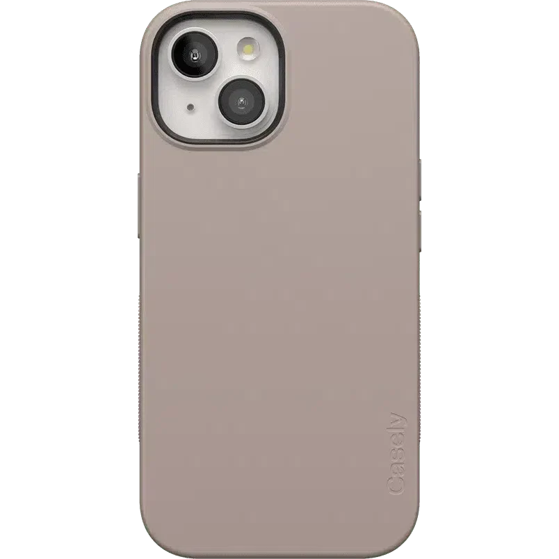 Taupe on Nude | Ultra-Protective Bold Case iPhone Case get.casely Bold + MagSafe® iPhone 15 Plus