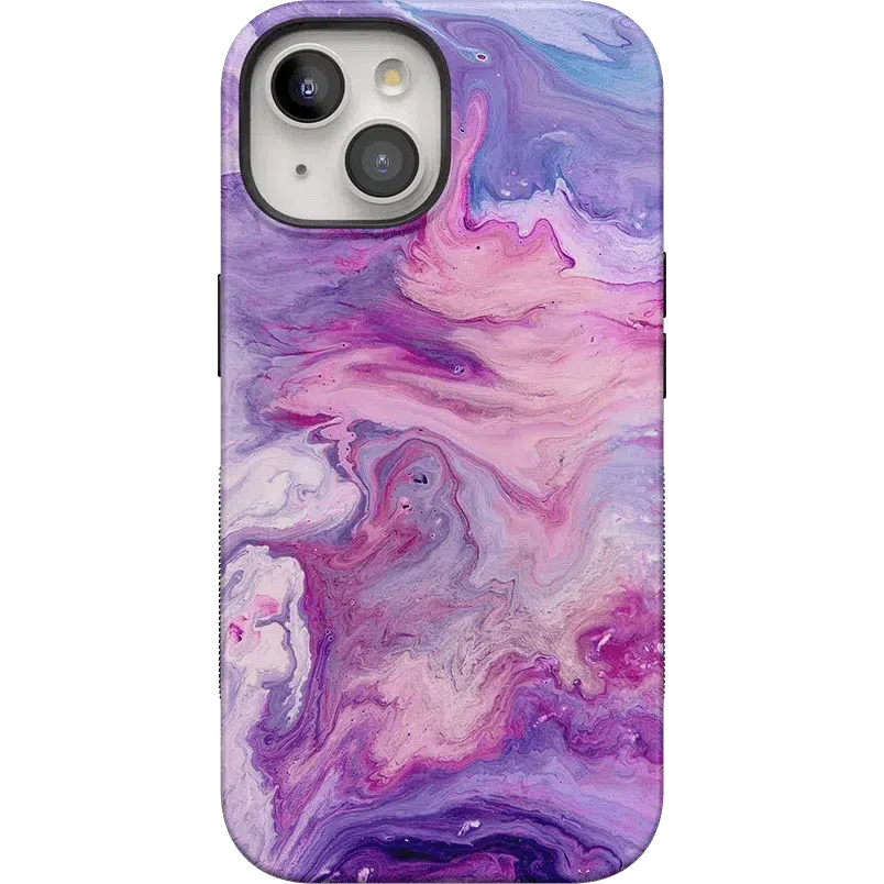 Tie Dying Over You | Purple Marble iPhone Case iPhone Case get.casely Bold + MagSafe® iPhone 15 Plus