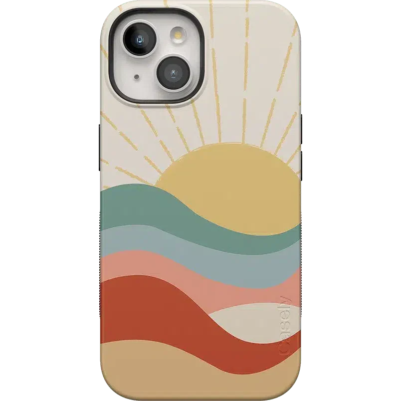 Here Comes the Sun | Colorblock Sunset Case iPhone Case get.casely Bold + MagSafe® iPhone 15 Plus