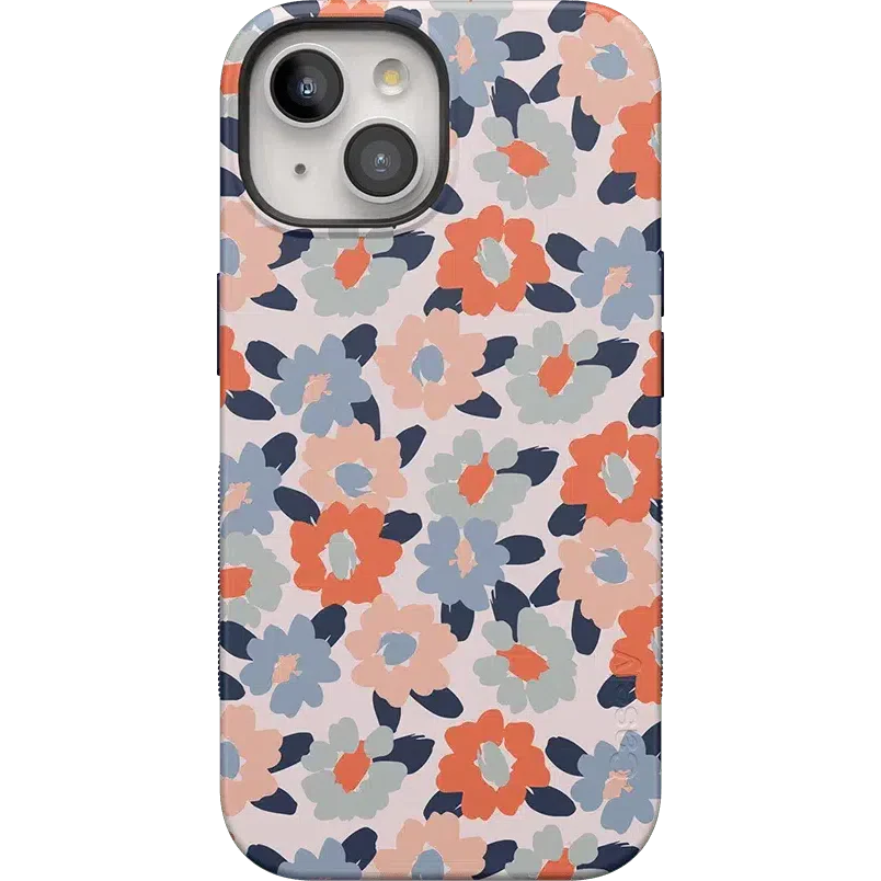 Field of Flowers | Pastel Floral Case iPhone Case get.casely Bold + MagSafe® iPhone 15 Plus