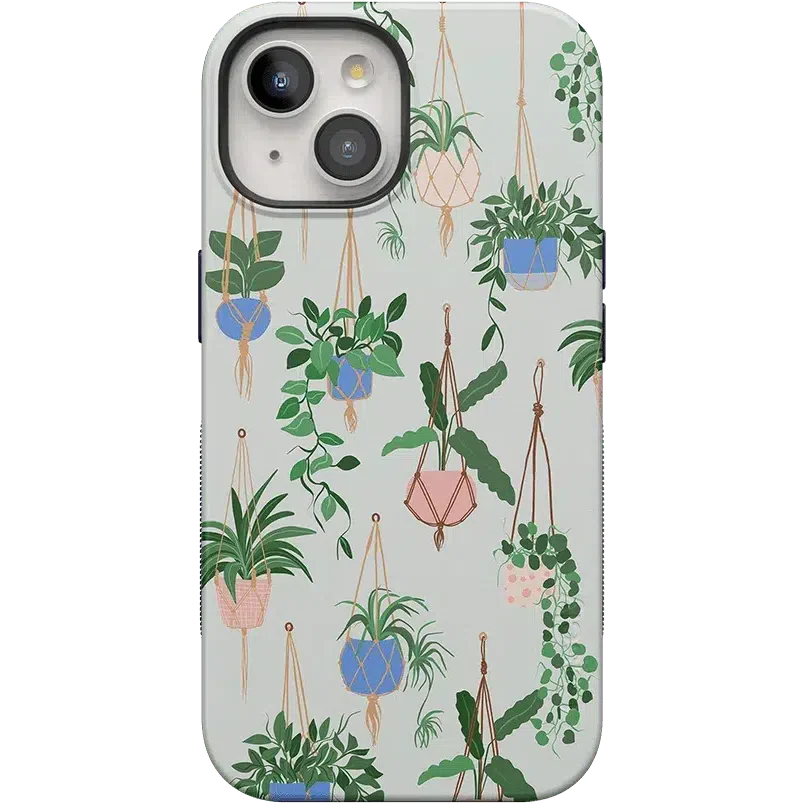 Hanging Around | Potted Plants Floral Case iPhone Case get.casely Bold + MagSafe® iPhone 15 Plus