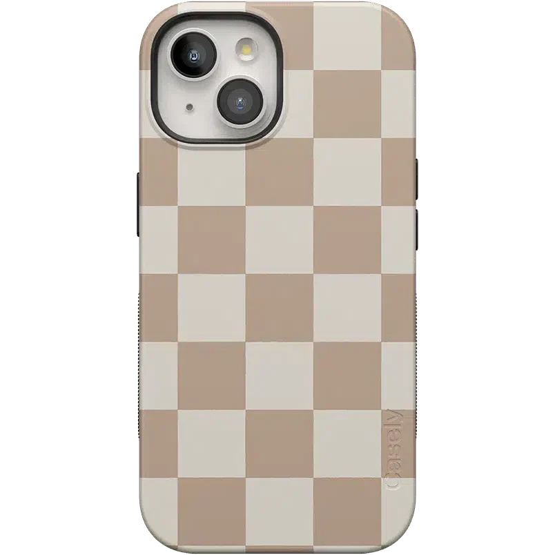 Fit Check | Neutral Checkerboard Case iPhone Case get.casely Bold + MagSafe® iPhone 15