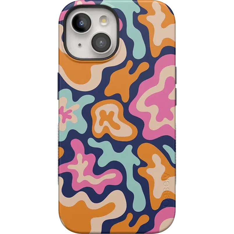Midnight Color Splash | Abstract Retro Case iPhone Case get.casely Bold + MagSafe® iPhone 15