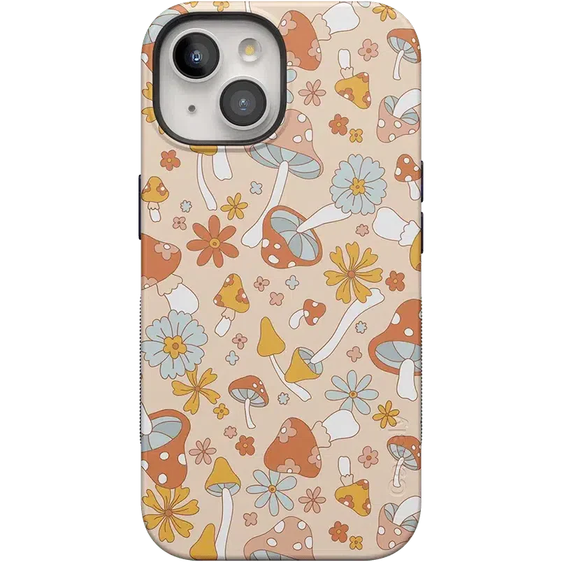 Mushroom Magic | Retro Floral Case iPhone Case get.casely Bold + MagSafe® iPhone 15