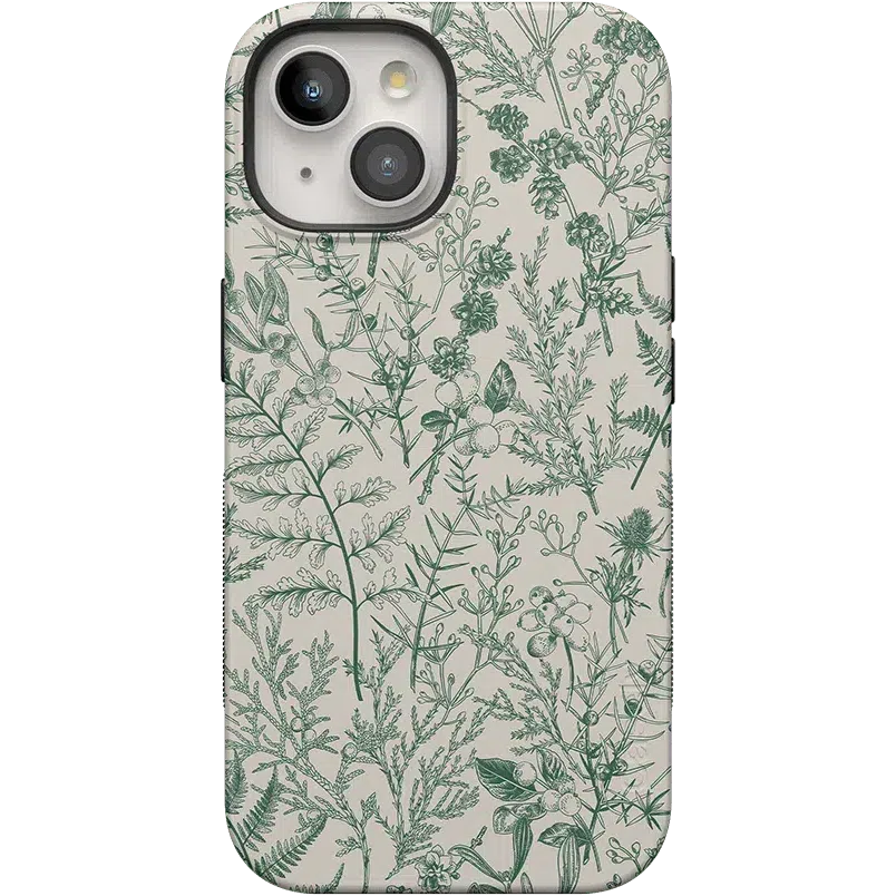 Sage Garden | Green Floral Case iPhone Case get.casely Bold + MagSafe® iPhone 15