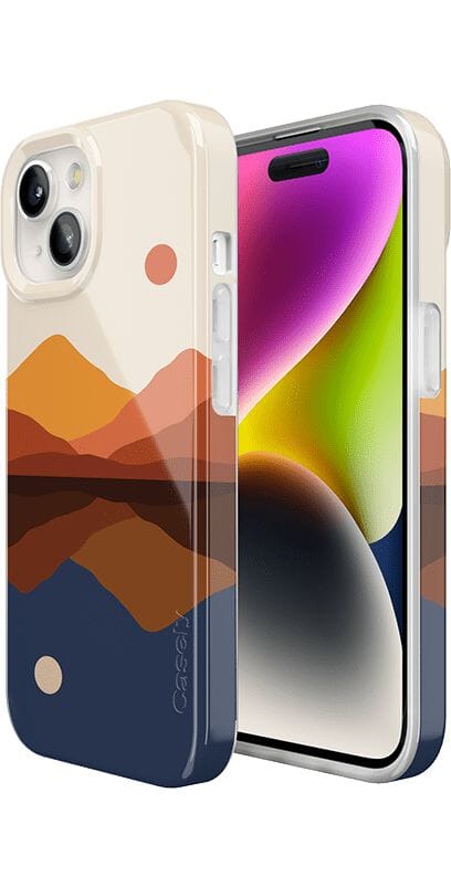 Opposites Attract | Day & Night Colorblock Mountains Case