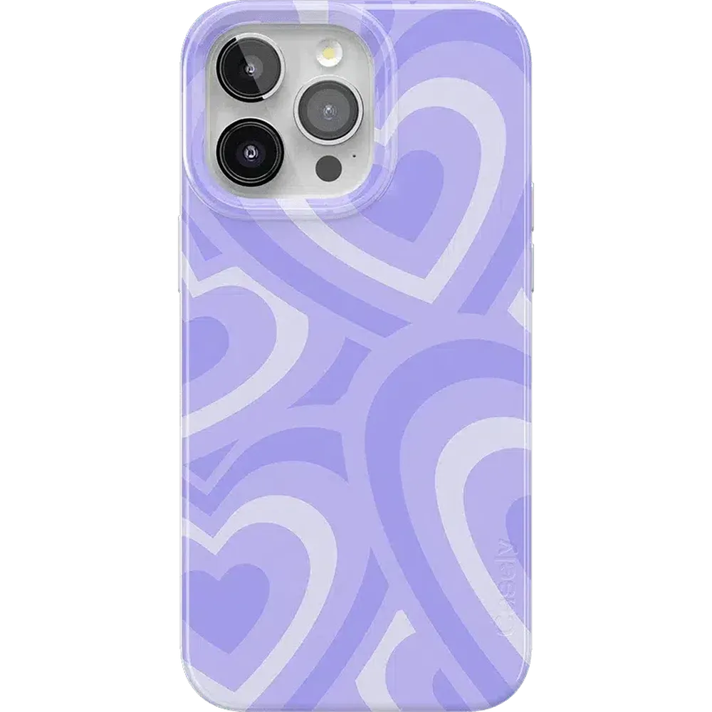 Love Song | Lavender Heart Case iPhone Case get.casely Classic + MagSafe® iPhone 15 Pro