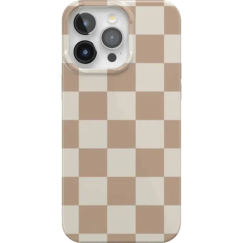 Fit Check | Neutral Checkerboard Case iPhone Case get.casely Classic + MagSafe® iPhone 15 Pro