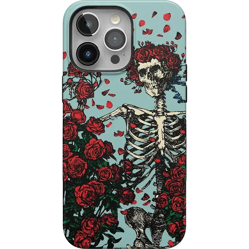 Forever Grateful | Grateful Dead Skeleton Floral Case iPhone Case Grateful Dead Bold + MagSafe® iPhone 15 Pro Max