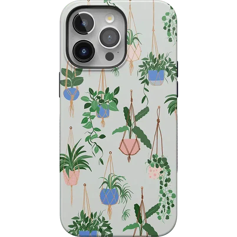 Hanging Around | Potted Plants Floral Case iPhone Case get.casely Bold + MagSafe® iPhone 15 Pro Max