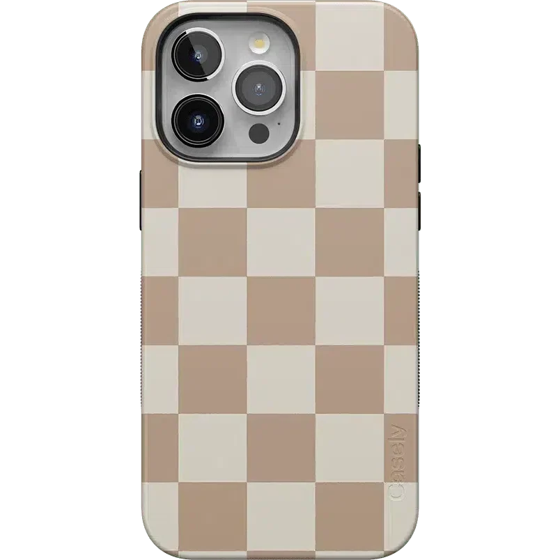 Fit Check | Neutral Checkerboard Case iPhone Case get.casely Bold + MagSafe® iPhone 15 Pro