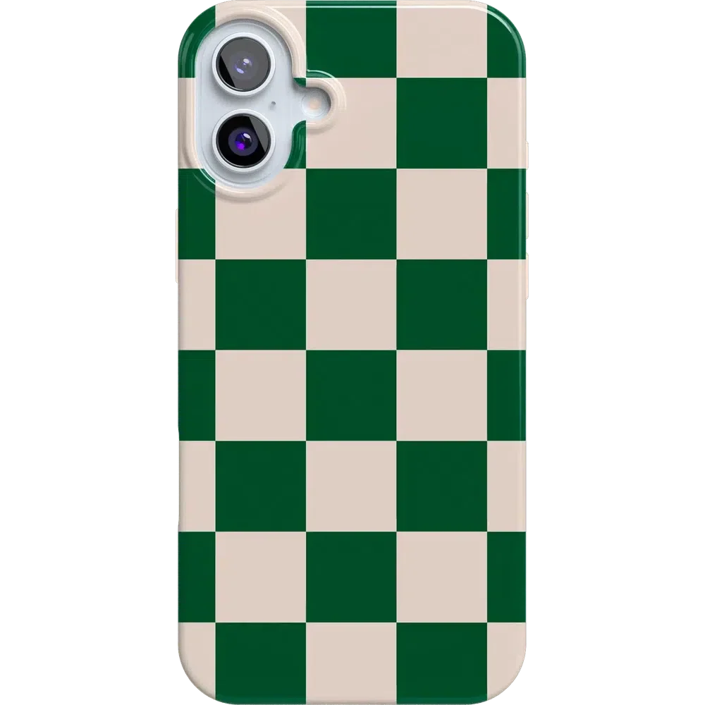 Fit Check | Green Checkerboard Case iPhone Case get.casely Classic + MagSafe® iPhone 16 Plus