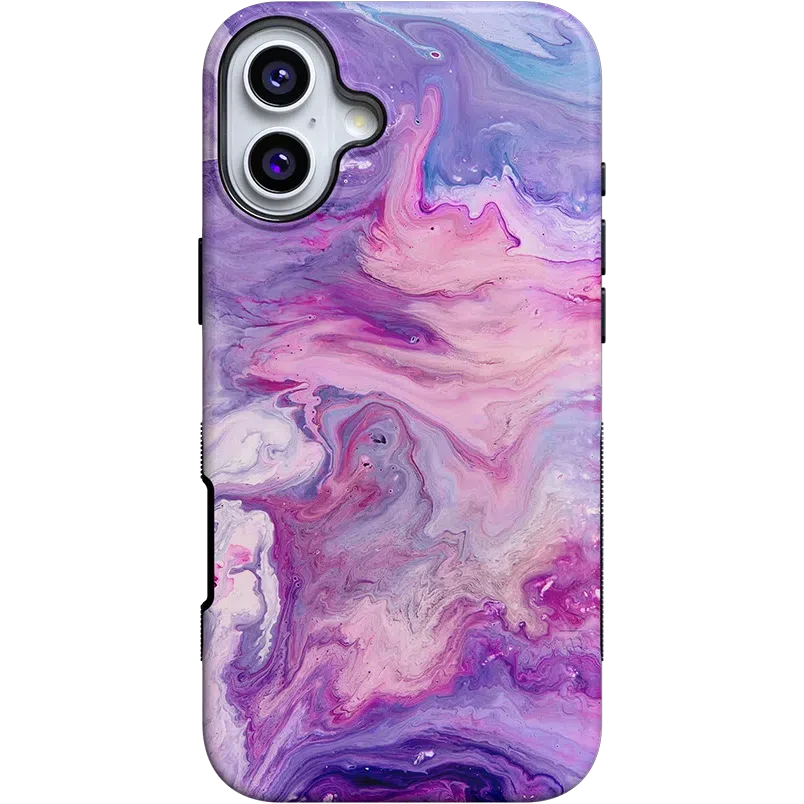 Tie Dying Over You | Purple Marble iPhone Case iPhone Case get.casely Bold + MagSafe® iPhone 16 Plus 