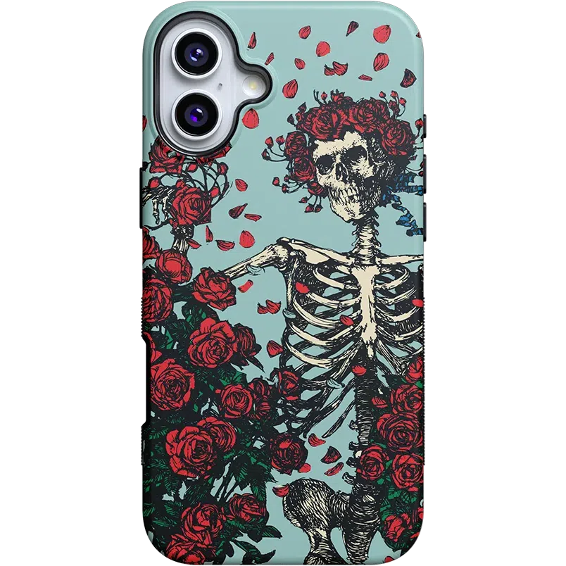 Forever Grateful | Grateful Dead Skeleton Floral Case iPhone Case Grateful Dead Bold + MagSafe® iPhone 16 Plus 