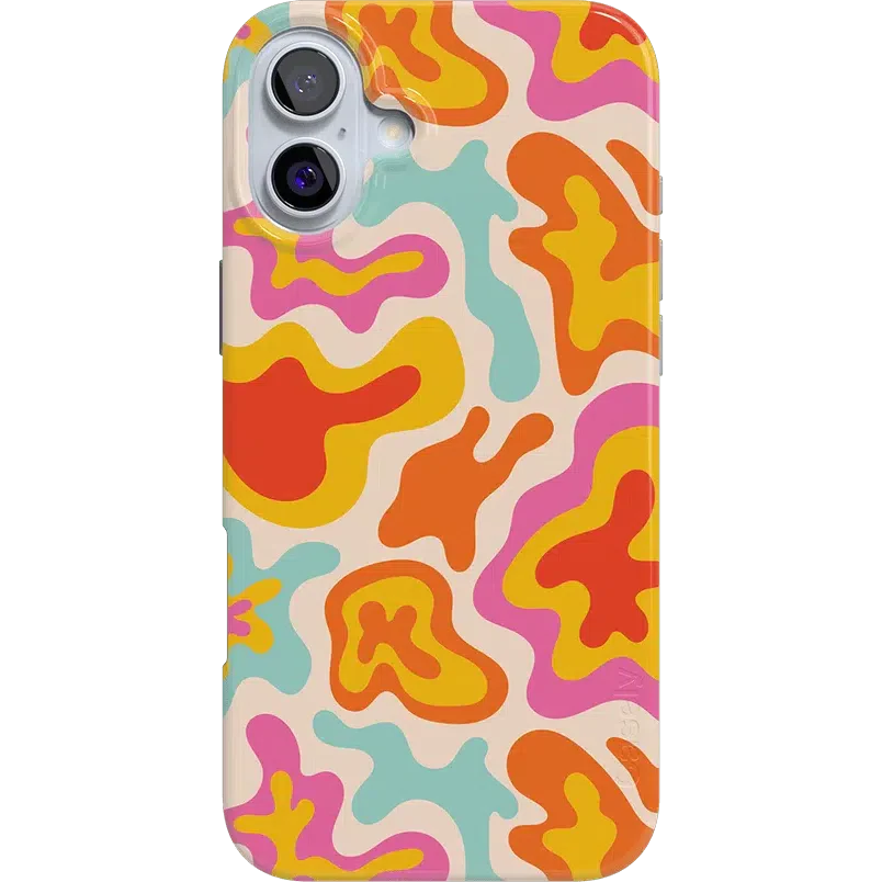 Tropical Color Splash | Abstract Retro Case iPhone Case get.casely Classic + MagSafe® iPhone 16 Plus