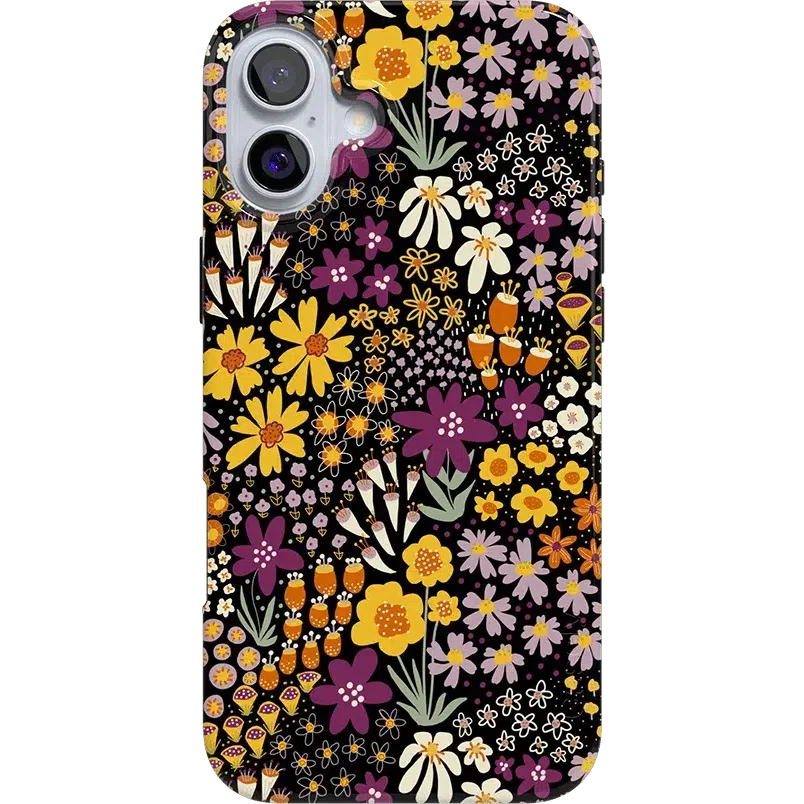 Falling for You | Plum Floral Case iPhone Case get.casely Classic + MagSafe® iPhone 16 Plus