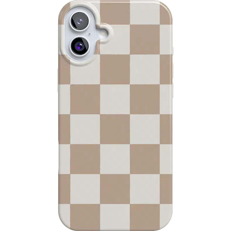 Fit Check | Neutral Checkerboard Case iPhone Case get.casely Classic + MagSafe® iPhone 16 Plus